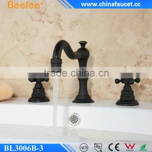 Beelee BL3006B-3 Bathroom 3pcs Basin Tap, 8" Widespread Basin Faucet in Oil Rubbed Bronze thumbnail-1