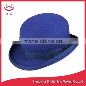 2016 New Style Wool Felt Bowler Hats With Bowknot thumbnail-2