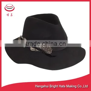 2016 New Style Wool Felt Fedora Hat For Ladies thumbnail-1