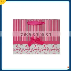 Red Luxurious Ivory Board Shopping Paper Bag thumbnail-3