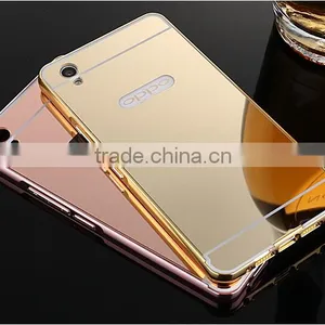 Wholesale Mirror Metal Aluminum Bumper Back Case Cover Cell Phone Case Wholesale Magnetic Phone Case For OPPO A33 thumbnail-5