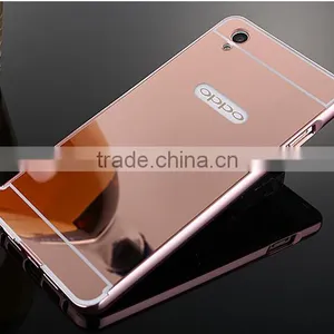 Wholesale Mirror Metal Aluminum Bumper Back Case Cover Cell Phone Case Wholesale Magnetic Phone Case For OPPO A33 thumbnail-6