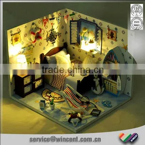 DO it Yourself Toy LED Mini Wooden House for Kids thumbnail-1