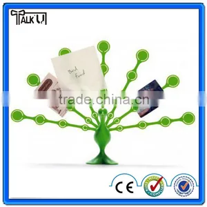 Interesting Peacock Name Card and Memo Card Holder, Office Desk Peacock Note Card Holder ID Card Holder thumbnail-2