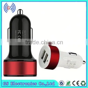 12V Solar Car Battery Charger Dual USB Car Charger With LED Chian Supplier thumbnail-5