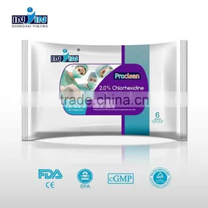 Patient Care Wipes, Chlorhexidine Gluconate Wipes,medical Wipes thumbnail-1