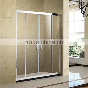 Latest Bathroom Door Stainless Steel Frame Shower Screen D53B thumbnail-1