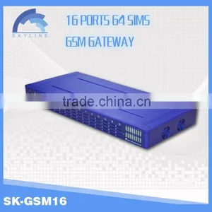 New Arrival! 16 Ports With 64 Sims GSM Voip Gateway ,fxo Gateway Asterisk thumbnail-2