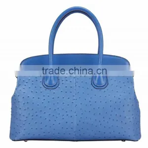 S746-B2798 Women Handbag With Ostrich Cow Leather Bag Hady Handbag Mochila Wayuu Women Bag Ladies Satchel Bags thumbnail-3