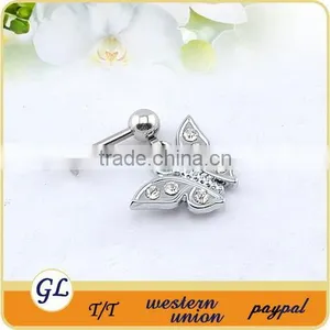Butterfly Spiral Labret Piercing thumbnail-1