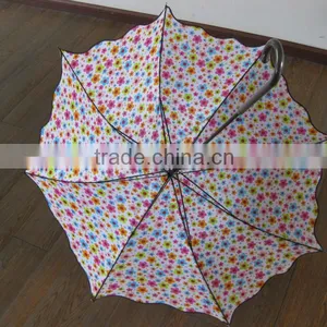Top Quality Colorful Beautiful Lady's Stick Umbrella, Automatic Straight Umbrella thumbnail-5