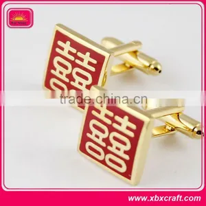Nice-looking Fashion & Promotional Metal 925 Gold Cuff Links thumbnail-1