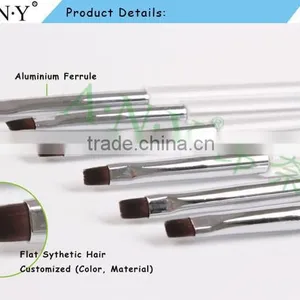 ANY Nail Art Maincure 3D Sculpture Acrylic Handle Beauty Hand and Nail Brush Flat UV Gel Art thumbnail-2
