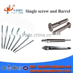 China Bimetallic Single Barrel Screw for Injection Blow Molding Machine for Plastic Bottle Moulding thumbnail-2