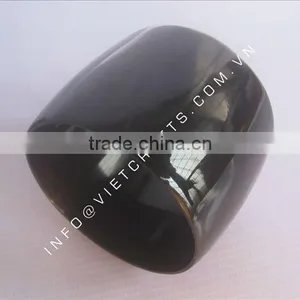 Horn Bracelet, Horn Bangle. Shinny Surface thumbnail-1