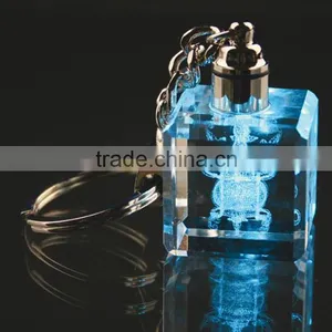 Wholesale Cute Small Crystal Cube Keychain Gift thumbnail-1