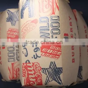 Custom Logo Take Out Brown Kraft Packing Paper Food Grade Pail/ Box thumbnail-1