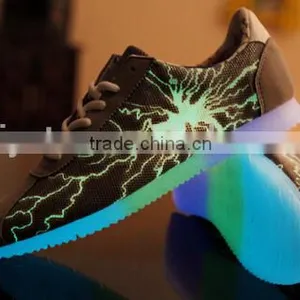 High Top LED Shoes Flashing Sneakers,Lightning Canvas Sneaker Quality Choice Most Popular thumbnail-3
