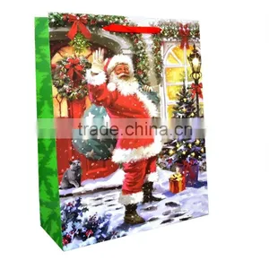 Xmas Santa Gift Paper Bag for Wholesale thumbnail-1