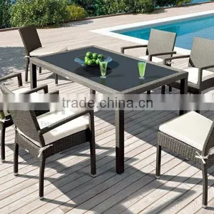 Outdoor Dining Set - Evergreen Wicker Furniture - PE Patio Furniture thumbnail-1