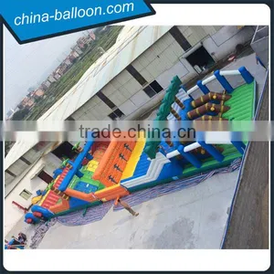 Inflatable Jungle Adventure Obstacle Course/ 50m Giant Inflatable Running Obstacle for Sale thumbnail-2