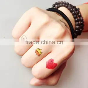 Custom Small Size Cute Cartoon Tattoo Waterproof Tattoo Sticker thumbnail-1