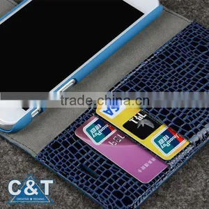 C&T Diamond Magnetic Closure Crocodile Pattern PU Leather Wallet Case Flip Phone Case Cover for Apple IPhone 7 Plus thumbnail-5