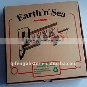 E-flute Custom Disposable Corrugated Pizza Box/different Size Disposable Corrugated Pizza Box With Logo thumbnail-1