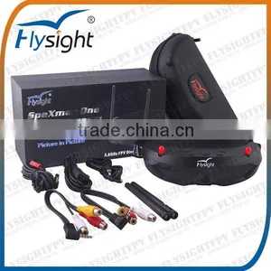 H1623 Flysight SpeXman One Goggle Glass SPX01 FPV 5.8G 32CH Div AIO Wireless Dual Receiver thumbnail-6