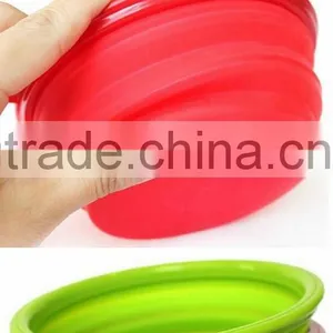 Collapsible Plastic Tableware Bowl for Dog Pet thumbnail-4