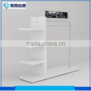 Newest Design Mirror Polished Stainless Steel Clothes Display Rack thumbnail-2