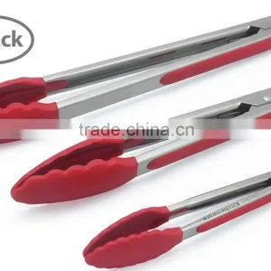 Cooking Tools Easy FDA Multiple Functional Silicone BBQ Pasta Tongs thumbnail-3