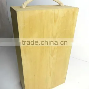 High Quality Natural Color Custom Wine Box Wooden Box Wine Gift Box the Latest Packaging thumbnail-4