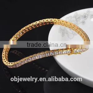 Hot Selling Tennis Bracelet Gold Plated Custom Bracelet thumbnail-1