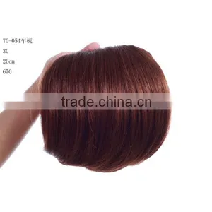 Red Wine Clip on Hairpieces Front Hair Wig Bangs thumbnail-1