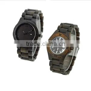 2016 High Quality Day Date Watch New Fashion Japan Movement Quartz Wooden Watch thumbnail-6