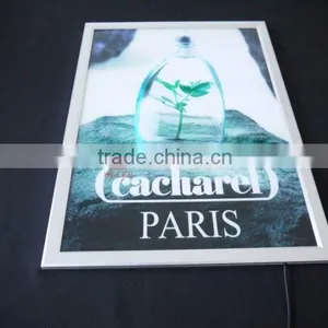 New Product China Supplier Wall Mounted Led Edge Lit Hanging Aluminum Frame Sign Wholesale thumbnail-1