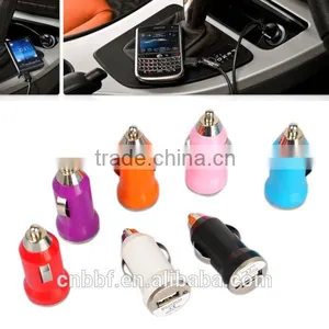 Mini Bullet USB Car Charger Adapter For Apple IPhone 6 5 5S 5C/iPad/iPod/Samsung thumbnail-1