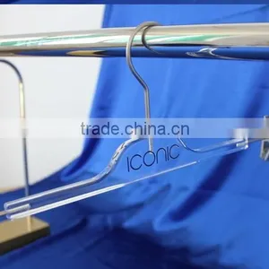 High Quality Market Acrylic Plexiglass Plastic Clothes Hanger Hanger Anti-slip Plastic Hanger thumbnail-2