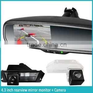 Germid Car Parking Assistant Rear View Mirror With Reversing Parking Sensorand Backup Camera Display thumbnail-5