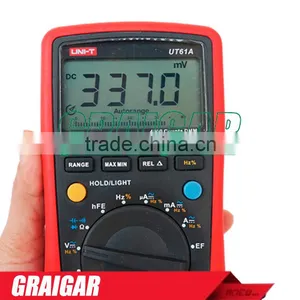 UNI-T UT61A Modern Digital Multimeter LCD Handheld Mini Multi Purpose Meter ac dc Volt Amp Ohm Capacitance Tester thumbnail-6
