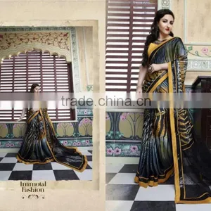 Designer Shiffon Lehenga Style Sarees thumbnail-2