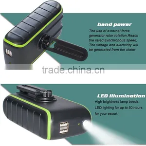 Sunever Multi-function Solar Hand Dynamo Power Bank thumbnail-6