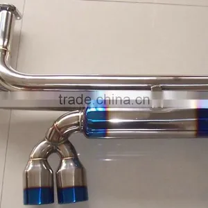 STAINLESS STEEL DUAL 2.75"TIP MUFFLER CATBACK CAT BACK EXHAUST SYSTEM BM* M3 E46 thumbnail-2