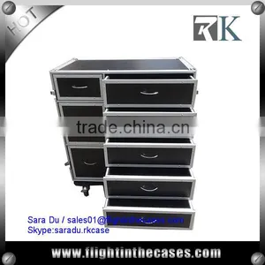 8 Drawers Flight Road Case for Tools Storage--RK8DRAWER60C thumbnail-1