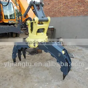 360 Degree Rotatable Rock Stone Gripper for Excavator thumbnail-1