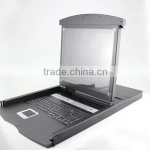 Rackmount 1u KVM LCD Keyboard Video Mouse LCD thumbnail-1