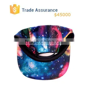Galaxy Print 5 Panel Camper Hat Cap,Design 5 Panel Hat , 5 Panel Hat Wholesale Hats Caps thumbnail-3