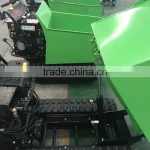 Europe Hot Selling 500kg Mini Construction Green Track Dumper thumbnail-4