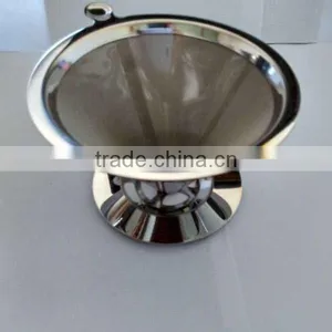 Supreme Stainless Steel Pour Over Coffee Dripper/reusable Coffee Filter/camping Coffee Maker thumbnail-5